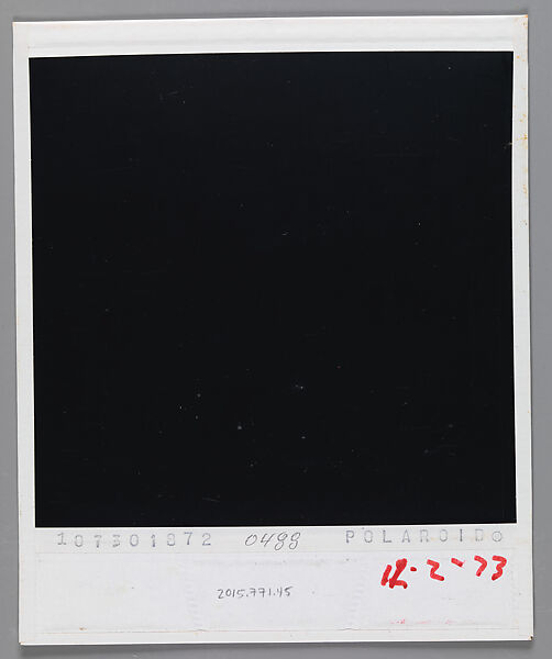 [Ellen Rosenman], Walker Evans (American, St. Louis, Missouri 1903–1975 New Haven, Connecticut), Instant internal dye diffusion transfer print (Polaroid SX-70)