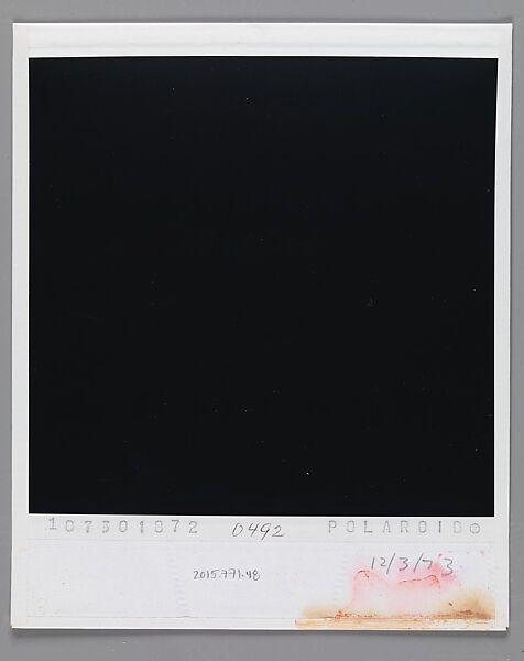 [Ellen Rosenman and William Ferris], Walker Evans (American, St. Louis, Missouri 1903–1975 New Haven, Connecticut), Instant internal dye diffusion transfer print (Polaroid SX-70)