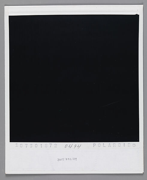 [Ellen Rosenman and William Ferris], Walker Evans (American, St. Louis, Missouri 1903–1975 New Haven, Connecticut), Instant internal dye diffusion transfer print (Polaroid SX-70)