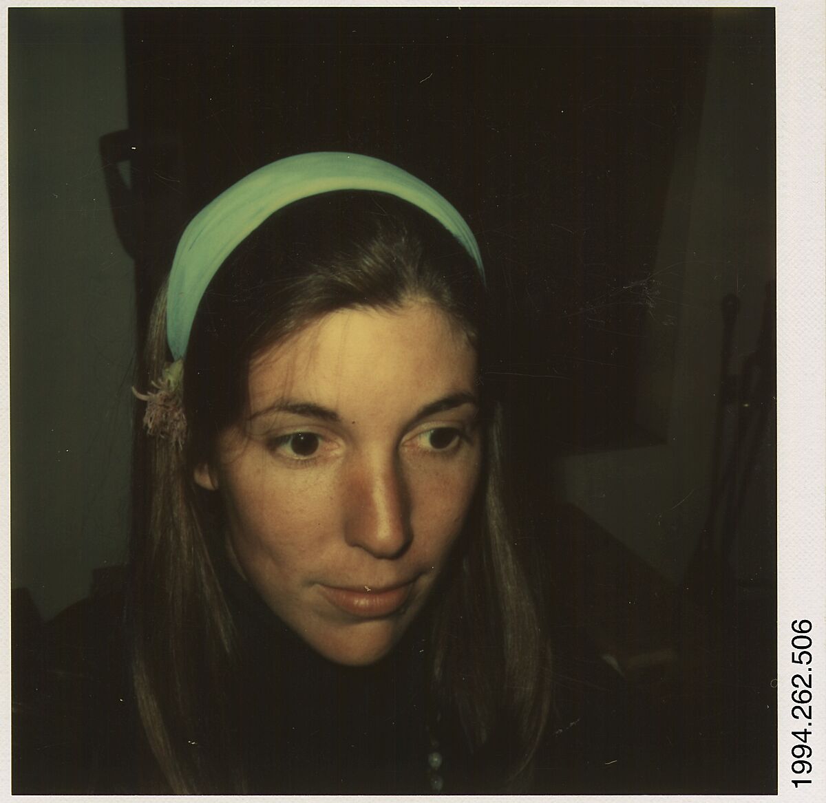 [Unidentified Woman], Walker Evans (American, St. Louis, Missouri 1903–1975 New Haven, Connecticut), Instant internal dye diffusion transfer print (Polaroid SX-70) 