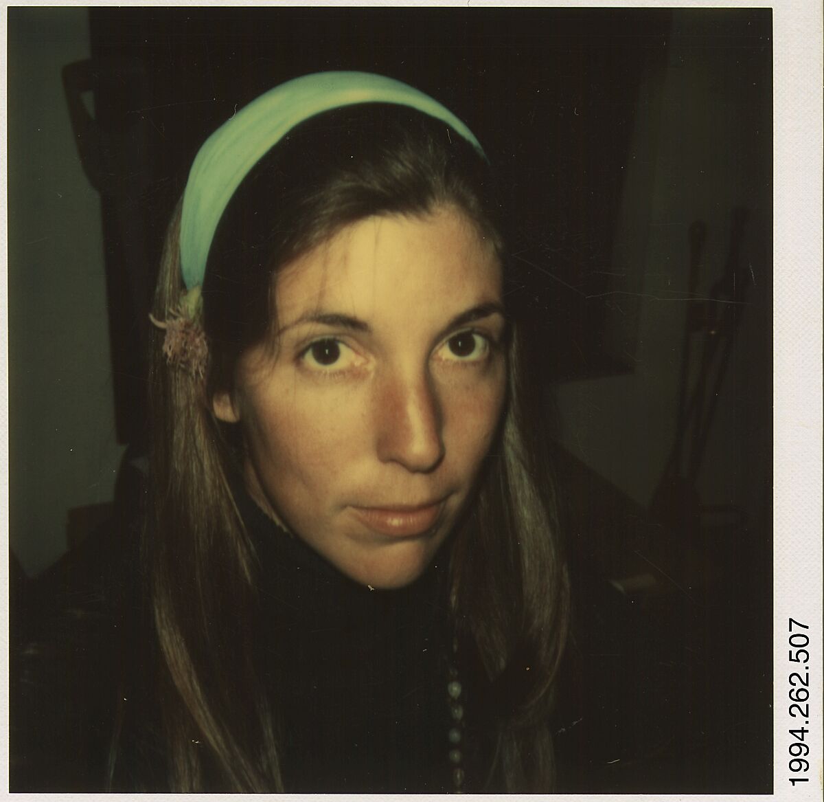 [Unidentified Woman], Walker Evans (American, St. Louis, Missouri 1903–1975 New Haven, Connecticut), Instant internal dye diffusion transfer print (Polaroid SX-70) 