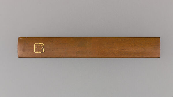 Knife Handle (Kozuka), Copper, gold, Japanese
