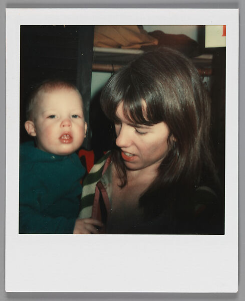 [Unidentified Woman with Baby, Old Lyme, Connecticut], Walker Evans (American, St. Louis, Missouri 1903–1975 New Haven, Connecticut), Instant internal dye diffusion transfer print (Polaroid SX-70) 