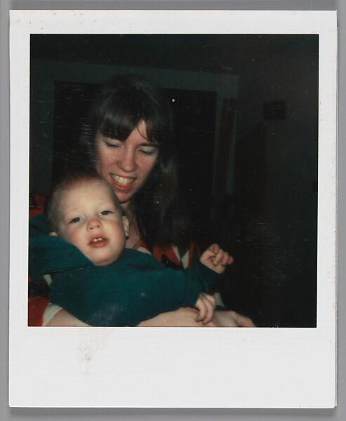 [Unidentified Woman with Baby, Old Lyme, Connecticut], Walker Evans (American, St. Louis, Missouri 1903–1975 New Haven, Connecticut), Instant internal dye diffusion transfer print (Polaroid SX-70) 
