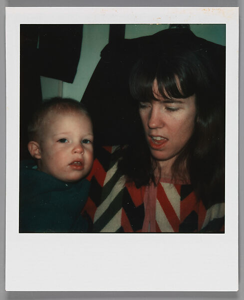 [Unidentified Woman with Baby, Old Lyme, Connecticut], Walker Evans (American, St. Louis, Missouri 1903–1975 New Haven, Connecticut), Instant internal dye diffusion transfer print (Polaroid SX-70) 