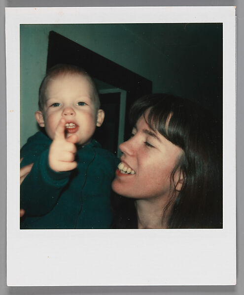 [Unidentified Woman with Baby, Old Lyme, Connecticut], Walker Evans (American, St. Louis, Missouri 1903–1975 New Haven, Connecticut), Instant internal dye diffusion transfer print (Polaroid SX-70) 