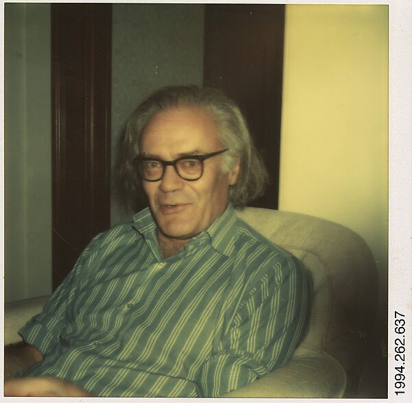 [Robert Lowell, London, England], Walker Evans (American, St. Louis, Missouri 1903–1975 New Haven, Connecticut), Instant internal dye diffusion transfer print (Polaroid SX-70) 