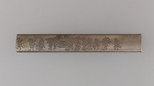 Knife Handle (Kozuka), Copper-silver alloy (shibuichi), silver, gold, copper, copper-gold alloy (shakudō), Japanese