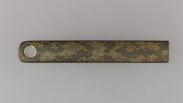 Knife Handle (Kozuka), Copper-alloy (shibuichi), copper-gold alloy (shakudō), gold, copper, Japanese