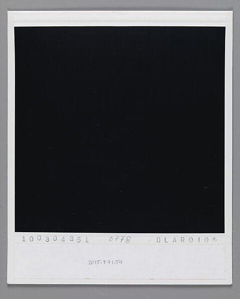 [Marcia Due, Andrea Kovacs, and Others], Walker Evans (American, St. Louis, Missouri 1903–1975 New Haven, Connecticut), Instant internal dye diffusion transfer print (Polaroid SX-70)