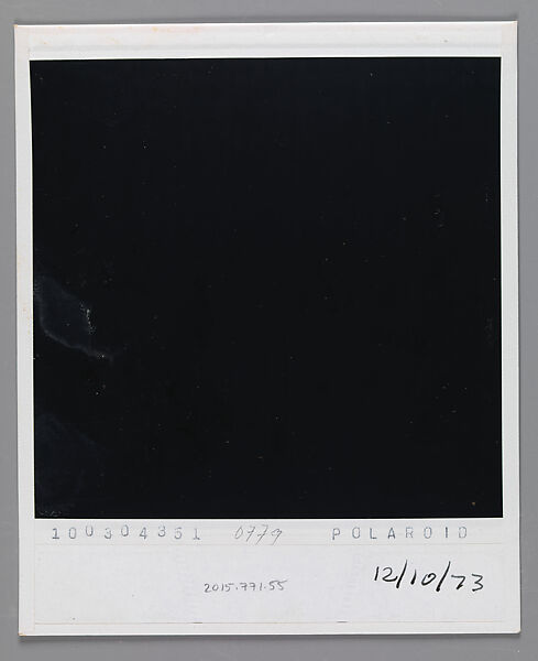 [Marcia Due and Andrea Kovacs], Walker Evans (American, St. Louis, Missouri 1903–1975 New Haven, Connecticut), Instant internal dye diffusion transfer print (Polaroid SX-70)