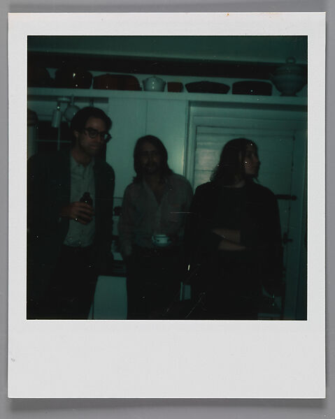 [Andrea Kovacs and Two Unidentified Men], Walker Evans (American, St. Louis, Missouri 1903–1975 New Haven, Connecticut), Instant internal dye diffusion transfer print (Polaroid SX-70) 