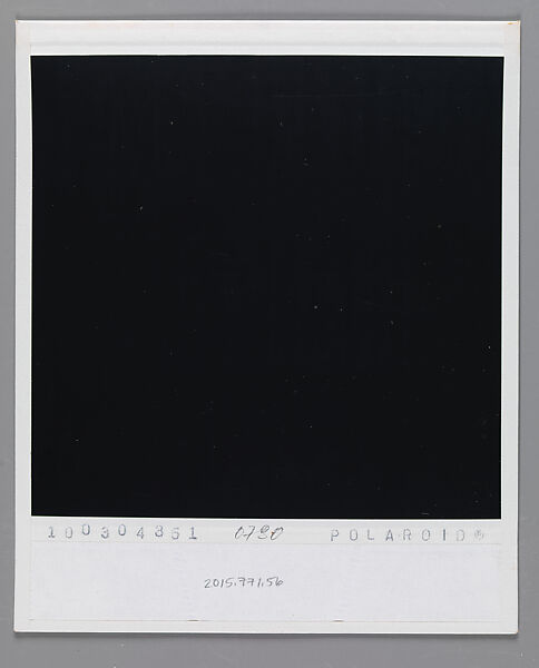 [Andrea Kovacs and Two Unidentified Men], Walker Evans (American, St. Louis, Missouri 1903–1975 New Haven, Connecticut), Instant internal dye diffusion transfer print (Polaroid SX-70)