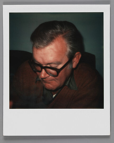 [John Clellon Holmes], Walker Evans (American, St. Louis, Missouri 1903–1975 New Haven, Connecticut), Instant internal dye diffusion transfer print (Polaroid SX-70) 
