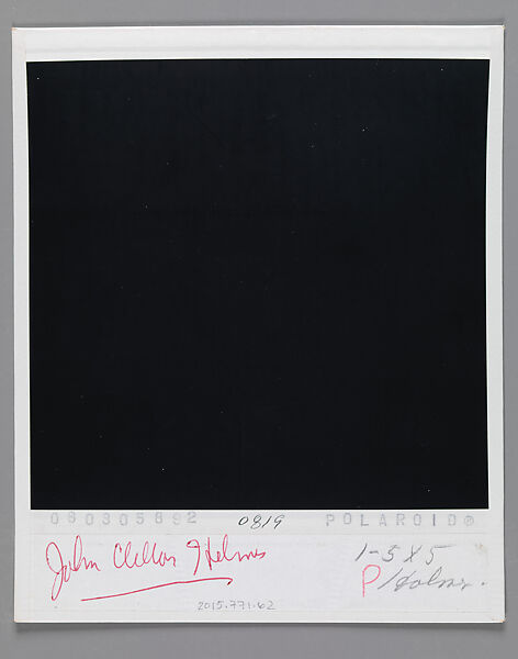 [John Clellon Holmes], Walker Evans (American, St. Louis, Missouri 1903–1975 New Haven, Connecticut), Instant internal dye diffusion transfer print (Polaroid SX-70)