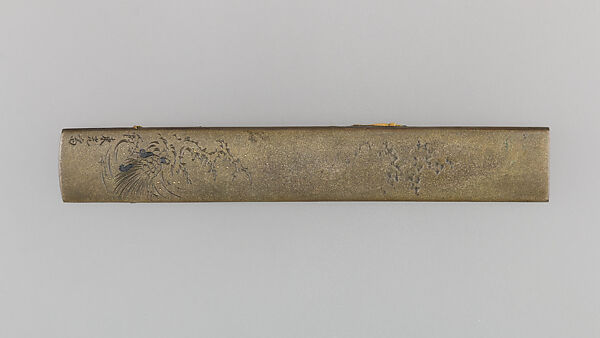 Knife Handle (Kozuka), Copper-silver alloy (shibuichi), gold, copper-gold alloy (shakudō), silver, Japanese