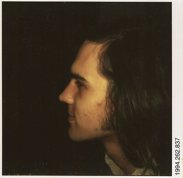[Unidentified Young Man], Walker Evans (American, St. Louis, Missouri 1903–1975 New Haven, Connecticut), Instant internal dye diffusion transfer print (Polaroid SX-70) 