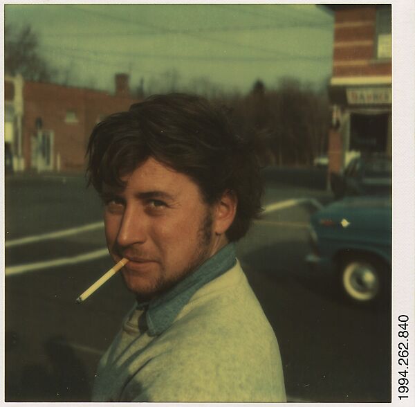 [Unidentified Man], Walker Evans (American, St. Louis, Missouri 1903–1975 New Haven, Connecticut), Instant internal dye diffusion transfer print (Polaroid SX-70) 