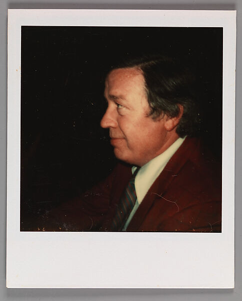 [Unidentified Man], Walker Evans (American, St. Louis, Missouri 1903–1975 New Haven, Connecticut), Instant internal dye diffusion transfer print (Polaroid SX-70) 