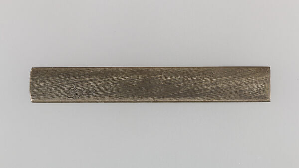 Knife Handle (Kozuka), Copper-silver alloy (shibuichi), Japanese
