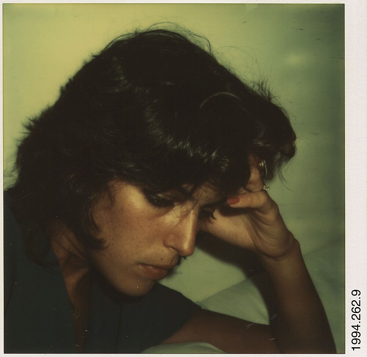 [Ricki Hudeas, Old Lyme, Connecticut], Walker Evans (American, St. Louis, Missouri 1903–1975 New Haven, Connecticut), Instant internal dye diffusion transfer print (Polaroid SX-70) 