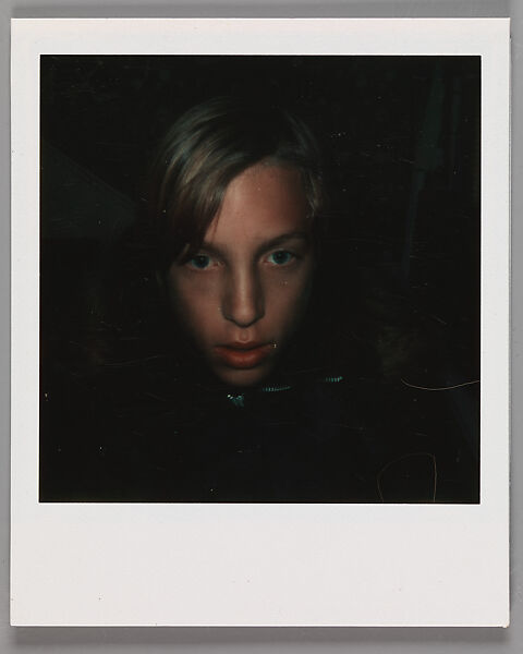 [Unidentified Blonde Boy], Walker Evans (American, St. Louis, Missouri 1903–1975 New Haven, Connecticut), Instant internal dye diffusion transfer print (Polaroid SX-70) 