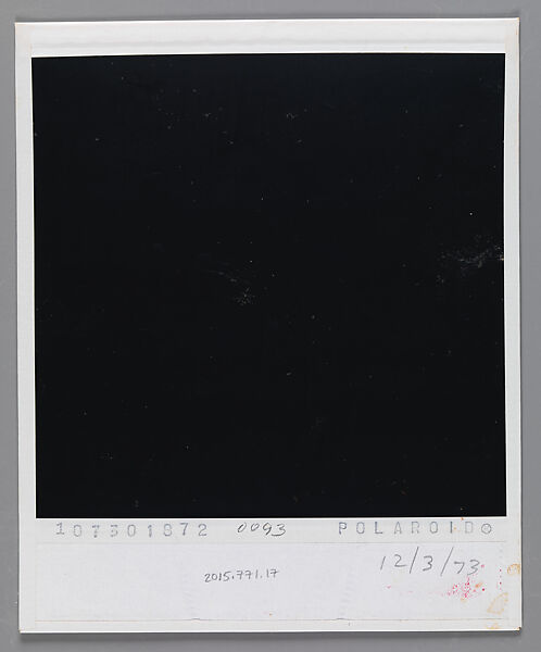 [Liz Lesy], Walker Evans (American, St. Louis, Missouri 1903–1975 New Haven, Connecticut), Instant internal dye diffusion transfer print (Polaroid SX-70)