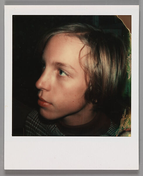 [Unidentified Blonde Boy], Walker Evans (American, St. Louis, Missouri 1903–1975 New Haven, Connecticut), Instant internal dye diffusion transfer print (Polaroid SX-70) 