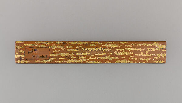 Knife Handle (Kozuka), Copper, copper-gold alloy (shakudō), gold, Japanese