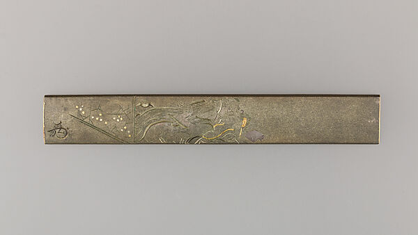 Knife Handle (Kozuka), Copper, copper-silver alloy (shibuichi), copper-gold alloy (shakudō), silver, gold, Japanese