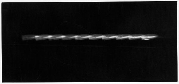 [Motion Study of a Bullet Made With Ten Stroboscopic Flashes], Harold Edgerton (American, 1903–1990), Gelatin silver print 