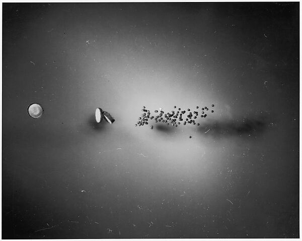 [Pellets Fired From Shotgun], Harold Edgerton (American, 1903–1990), Gelatin silver print 