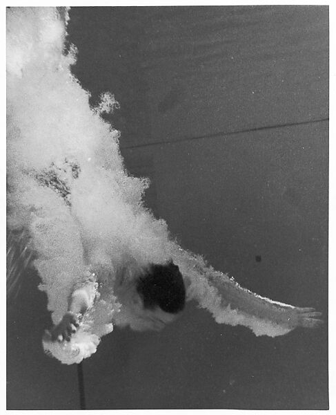 [Underwater Motion Study of Man After High Dive], Harold Edgerton (American, 1903–1990), Gelatin silver print 