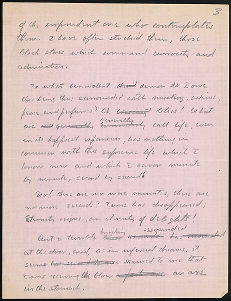 [38 Manuscripts, Typescripts, Carbon Copies of Translations from French by Walker Evans of Gourmont, Baudelaire, Radiguet, Cendrars, Cocteau, Larbaud, Gide, Lautréamont, Dottin, and Others], Walker Evans (American, St. Louis, Missouri 1903–1975 New Haven, Connecticut), Pencil/ink on paper