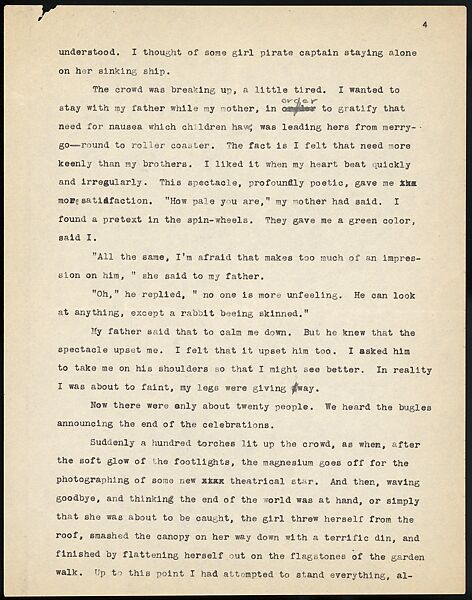 [38 Manuscripts, Typescripts, Carbon Copies of Translations from French by Walker Evans of Gourmont, Baudelaire, Radiguet, Cendrars, Cocteau, Larbaud, Gide, Lautréamont, Dottin, and Others], Walker Evans (American, St. Louis, Missouri 1903–1975 New Haven, Connecticut), Pencil/ink on paper