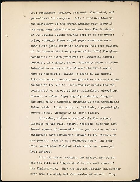 [38 Manuscripts, Typescripts, Carbon Copies of Translations from French by Walker Evans of Gourmont, Baudelaire, Radiguet, Cendrars, Cocteau, Larbaud, Gide, Lautréamont, Dottin, and Others], Walker Evans (American, St. Louis, Missouri 1903–1975 New Haven, Connecticut), Pencil/ink on paper