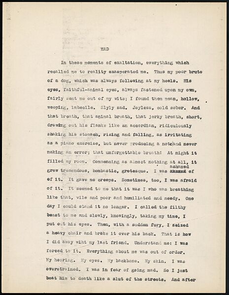 [38 Manuscripts, Typescripts, Carbon Copies of Translations from French by Walker Evans of Gourmont, Baudelaire, Radiguet, Cendrars, Cocteau, Larbaud, Gide, Lautréamont, Dottin, and Others], Walker Evans (American, St. Louis, Missouri 1903–1975 New Haven, Connecticut), Pencil/ink on paper