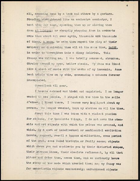 [38 Manuscripts, Typescripts, Carbon Copies of Translations from French by Walker Evans of Gourmont, Baudelaire, Radiguet, Cendrars, Cocteau, Larbaud, Gide, Lautréamont, Dottin, and Others], Walker Evans (American, St. Louis, Missouri 1903–1975 New Haven, Connecticut), Pencil/ink on paper