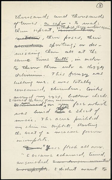[38 Manuscripts, Typescripts, Carbon Copies of Translations from French by Walker Evans of Gourmont, Baudelaire, Radiguet, Cendrars, Cocteau, Larbaud, Gide, Lautréamont, Dottin, and Others], Walker Evans (American, St. Louis, Missouri 1903–1975 New Haven, Connecticut), Pencil/ink on paper