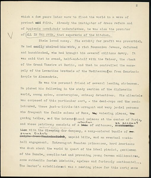 [38 Manuscripts, Typescripts, Carbon Copies of Translations from French by Walker Evans of Gourmont, Baudelaire, Radiguet, Cendrars, Cocteau, Larbaud, Gide, Lautréamont, Dottin, and Others], Walker Evans (American, St. Louis, Missouri 1903–1975 New Haven, Connecticut), Pencil/ink on paper