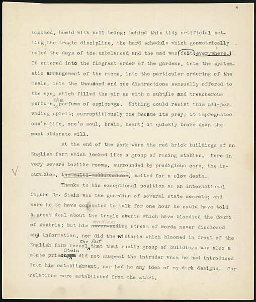 [38 Manuscripts, Typescripts, Carbon Copies of Translations from French by Walker Evans of Gourmont, Baudelaire, Radiguet, Cendrars, Cocteau, Larbaud, Gide, Lautréamont, Dottin, and Others], Walker Evans (American, St. Louis, Missouri 1903–1975 New Haven, Connecticut), Pencil/ink on paper