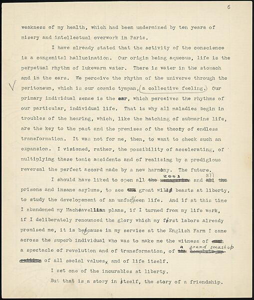 [38 Manuscripts, Typescripts, Carbon Copies of Translations from French by Walker Evans of Gourmont, Baudelaire, Radiguet, Cendrars, Cocteau, Larbaud, Gide, Lautréamont, Dottin, and Others], Walker Evans (American, St. Louis, Missouri 1903–1975 New Haven, Connecticut), Pencil/ink on paper