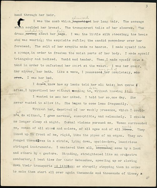 [38 Manuscripts, Typescripts, Carbon Copies of Translations from French by Walker Evans of Gourmont, Baudelaire, Radiguet, Cendrars, Cocteau, Larbaud, Gide, Lautréamont, Dottin, and Others], Walker Evans (American, St. Louis, Missouri 1903–1975 New Haven, Connecticut), Pencil/ink on paper