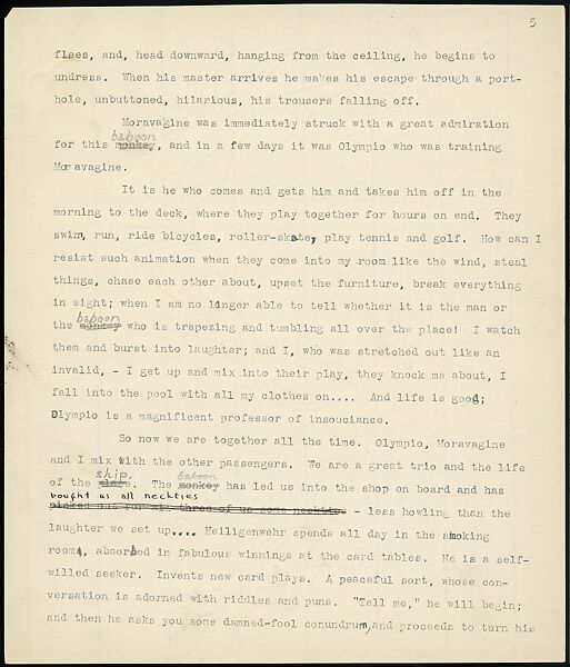 [38 Manuscripts, Typescripts, Carbon Copies of Translations from French by Walker Evans of Gourmont, Baudelaire, Radiguet, Cendrars, Cocteau, Larbaud, Gide, Lautréamont, Dottin, and Others], Walker Evans (American, St. Louis, Missouri 1903–1975 New Haven, Connecticut), Pencil/ink on paper
