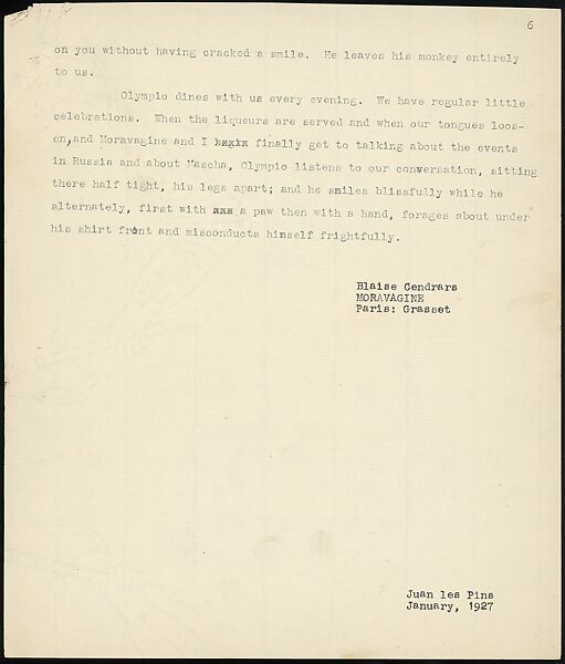 [38 Manuscripts, Typescripts, Carbon Copies of Translations from French by Walker Evans of Gourmont, Baudelaire, Radiguet, Cendrars, Cocteau, Larbaud, Gide, Lautréamont, Dottin, and Others], Walker Evans (American, St. Louis, Missouri 1903–1975 New Haven, Connecticut), Pencil/ink on paper