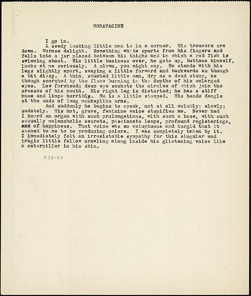 [38 Manuscripts, Typescripts, Carbon Copies of Translations from French by Walker Evans of Gourmont, Baudelaire, Radiguet, Cendrars, Cocteau, Larbaud, Gide, Lautréamont, Dottin, and Others], Walker Evans (American, St. Louis, Missouri 1903–1975 New Haven, Connecticut), Pencil/ink on paper