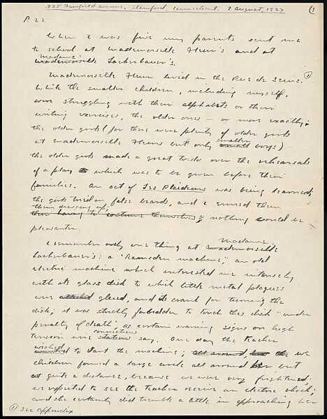 [38 Manuscripts, Typescripts, Carbon Copies of Translations from French by Walker Evans of Gourmont, Baudelaire, Radiguet, Cendrars, Cocteau, Larbaud, Gide, Lautréamont, Dottin, and Others], Walker Evans (American, St. Louis, Missouri 1903–1975 New Haven, Connecticut), Pencil/ink on paper