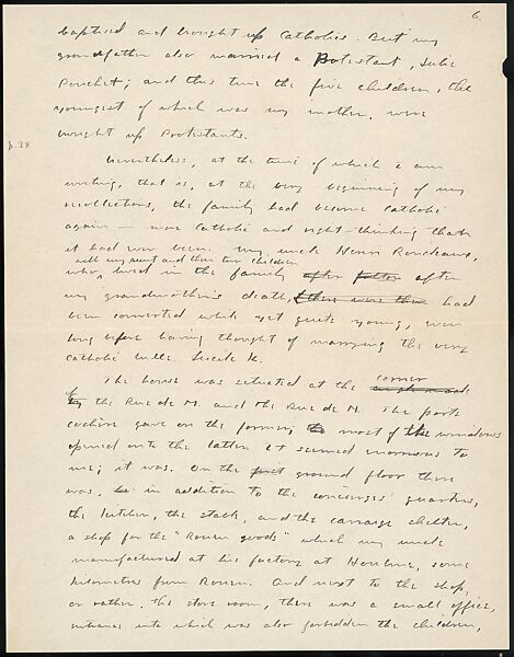 [38 Manuscripts, Typescripts, Carbon Copies of Translations from French by Walker Evans of Gourmont, Baudelaire, Radiguet, Cendrars, Cocteau, Larbaud, Gide, Lautréamont, Dottin, and Others], Walker Evans (American, St. Louis, Missouri 1903–1975 New Haven, Connecticut), Pencil/ink on paper