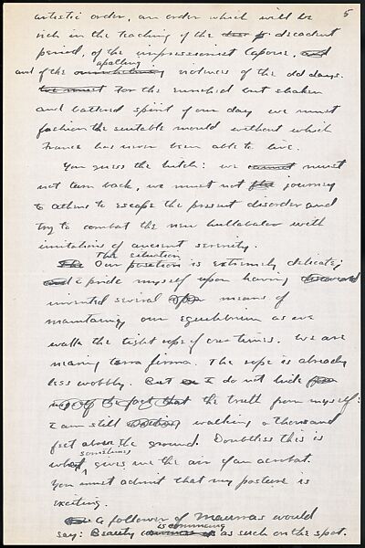 [38 Manuscripts, Typescripts, Carbon Copies of Translations from French by Walker Evans of Gourmont, Baudelaire, Radiguet, Cendrars, Cocteau, Larbaud, Gide, Lautréamont, Dottin, and Others], Walker Evans (American, St. Louis, Missouri 1903–1975 New Haven, Connecticut), Pencil/ink on paper