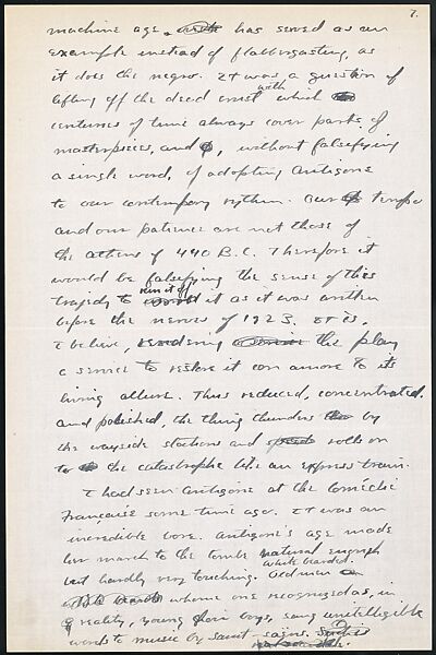 [38 Manuscripts, Typescripts, Carbon Copies of Translations from French by Walker Evans of Gourmont, Baudelaire, Radiguet, Cendrars, Cocteau, Larbaud, Gide, Lautréamont, Dottin, and Others], Walker Evans (American, St. Louis, Missouri 1903–1975 New Haven, Connecticut), Pencil/ink on paper